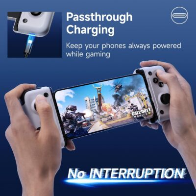EasySMX M05 Mobile Gaming Controller for iPhone 15 Series (USB-C),Android Gaming Controller with Hall Trigger,Advanced Vibration,Plug & Play,Bluetooth (Type-C) - 이미지 7