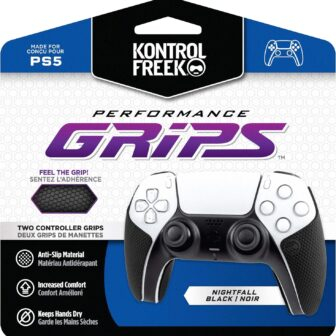 KontrolFreek Performance Grips for PlayStation 5 (PS5) Controller (Nightfall Black)