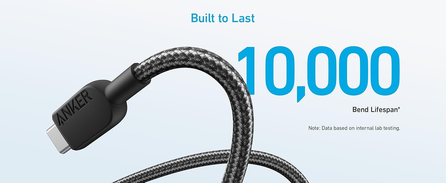 Anker USB A to USB C Cable, Charger Cord (2 Pack, 6FT), for Samsung Galaxy Note 10/S10+ S10, LG V30 (Black) 7 Anker USB A to USB C Cable, Charger Cord (2 Pack, 6FT), for Samsung Galaxy Note 10/S10+ S10, LG V30 (Black)-