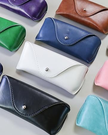 Portable Leather Glasses Case,Flexible Sunglasses Pouch Slim Case for Women Men Horizontal Eyeglass Case 15 Portable Leather Glasses Case,Flexible Sunglasses Pouch Slim Case for Women Men Horizontal Eyeglass Case-