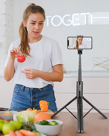 Sensyne 72" Extendable Tripod for iPhone & Selfie Stick with Detachable Phone Holder & Wireless Remote, Compatible with All Cell Phones, Black 11 Sensyne 72" Extendable Tripod for iPhone & Selfie Stick with Detachable Phone Holder & Wireless Remote, Compatible with All Cell Phones, Black-