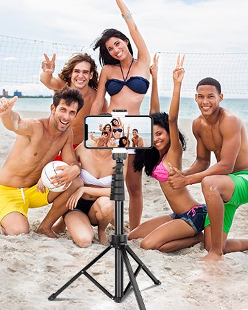 Sensyne 72" Extendable Tripod for iPhone & Selfie Stick with Detachable Phone Holder & Wireless Remote, Compatible with All Cell Phones, Black 9 Sensyne 72" Extendable Tripod for iPhone & Selfie Stick with Detachable Phone Holder & Wireless Remote, Compatible with All Cell Phones, Black-