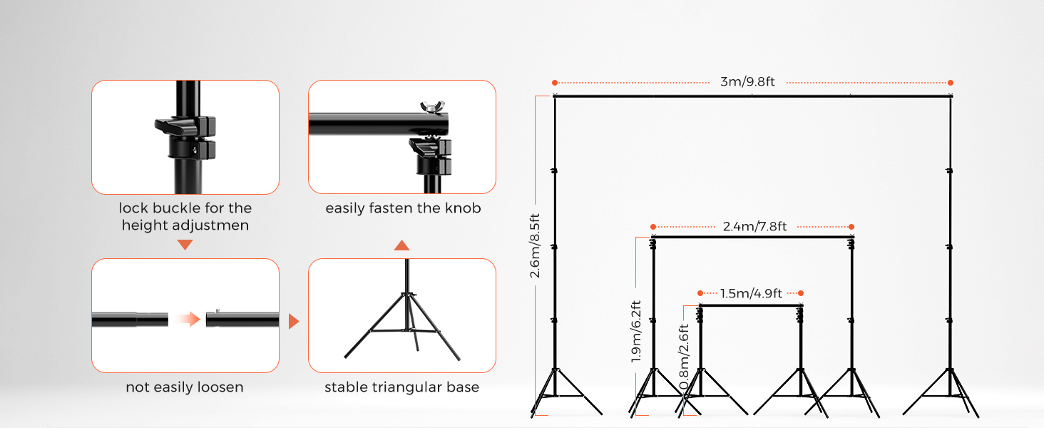 VK40 Professional Photography Lighting Kit with 9.8x9.8ft Green Backdrop with Stand, 24" Softbox Kit, 19" Pannel Light with Remote Control, Studio Equipment for Video Shoot/Photography 9 VK40 Professional Photography Lighting Kit with 9.8x9.8ft Green Backdrop with Stand, 24" Softbox Kit, 19" Pannel Light with Remote Control, Studio Equipment for Video Shoot/Photography-
