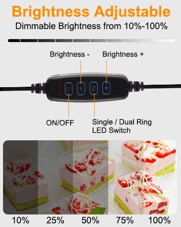 PULUZ Light Box Photography, 12"x12" Professional Dimmable Shooting Tent Kit with CRI >95 White Lighting 120 LEDs Lights + 6 Photo Backdrops for Product Display 12 PULUZ Light Box Photography, 12"x12" Professional Dimmable Shooting Tent Kit with CRI >95 White Lighting 120 LEDs Lights + 6 Photo Backdrops for Product Display-