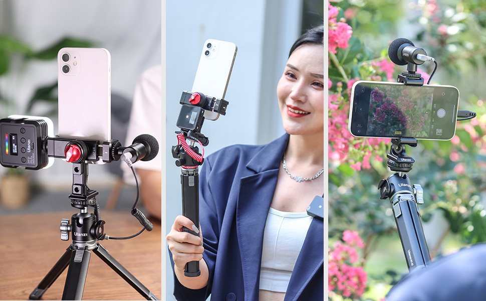 Metal Phone Tripod Mount 3 Cold Shoes & Arca Port, 360° Smartphone Tripod Adapter for iPhone Samsung Cell Phone Stand Holder for Desktop Tripod Video Live Streaming Vlogging Rig 15 Metal Phone Tripod Mount 3 Cold Shoes & Arca Port, 360° Smartphone Tripod Adapter for iPhone Samsung Cell Phone Stand Holder for Desktop Tripod Video Live Streaming Vlogging Rig-