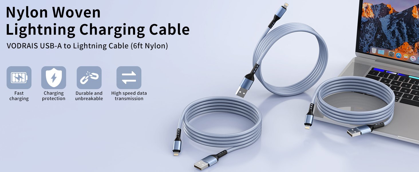 iPhone Charger 3pack 10FT Apple MFi Certified Nylon Braided Lightning Cable Fast Charging Long USB Charging Cable High Speed Transfer Cord for iPhone 14 13/12/11 Pro Max/XS MAX/XR/XS/X/8/7/Plus/6S 8 iPhone Charger 3pack 10FT Apple MFi Certified Nylon Braided Lightning Cable Fast Charging Long USB Charging Cable High Speed Transfer Cord for iPhone 14 13/12/11 Pro Max/XS MAX/XR/XS/X/8/7/Plus/6S-