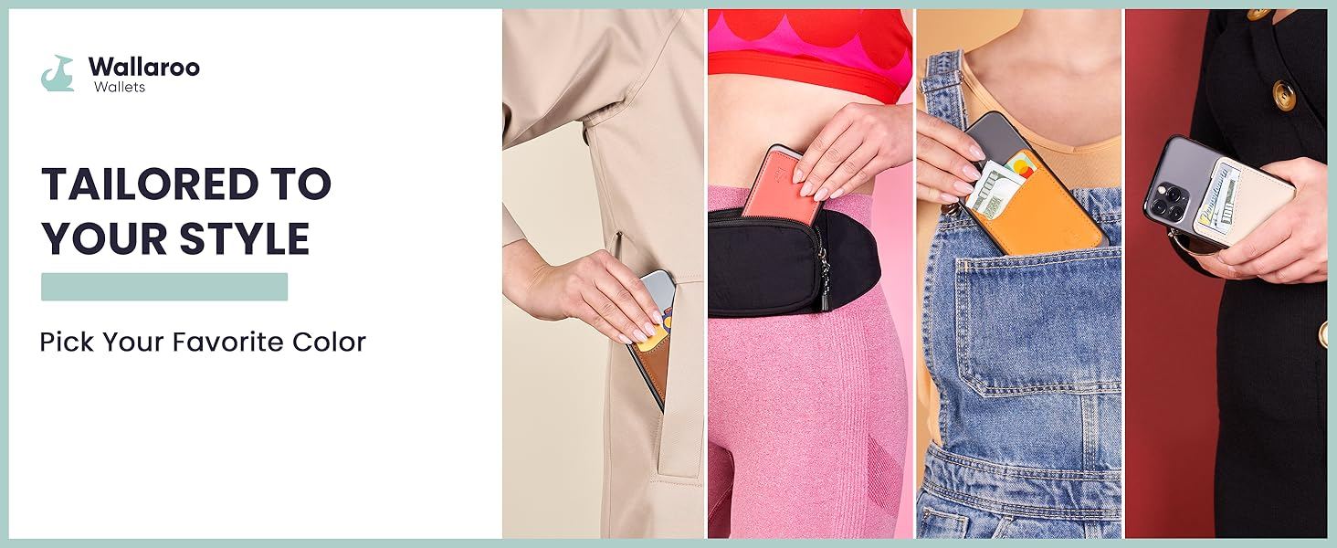 Wallaroo Premium Leather Cell Phone Wallet Stick On - Android and iPhone Wallet and Card Holder for Women and Men - Durable with Non-Slip Lining Secures Up to 3 Cards 13 Wallaroo Premium Leather Cell Phone Wallet Stick On - Android and iPhone Wallet and Card Holder for Women and Men - Durable with Non-Slip Lining Secures Up to 3 Cards-