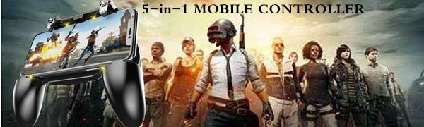 COOBILE Gaming Grip with Portable Charger Cooling Fan,for PUBG Mobile Controller L1R1 Mobile Game Trigger Joystick for Phone (Upgraded Version 2000mAh) 9 COOBILE Gaming Grip with Portable Charger Cooling Fan,for PUBG Mobile Controller L1R1 Mobile Game Trigger Joystick for Phone (Upgraded Version 2000mAh)-
