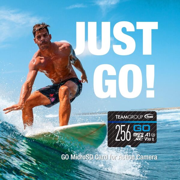 "Unleash Adventure: TEAMGROUP GO Card 128GB Mega Pack - Speedy 4K Micro SDXC UHS-I for Action Cameras and More!" - Image 4