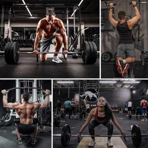 RDX Weight Lifting Straps Deadlifting Powerlifting, 5MM Neoprene Wrist Support, Anti Slip 60CM Hand Bar Grip, Heavy Duty Bodybuilding Weightlifting Workout, Soft Cotton, Strength Training Gym Fitness - 이미지 5