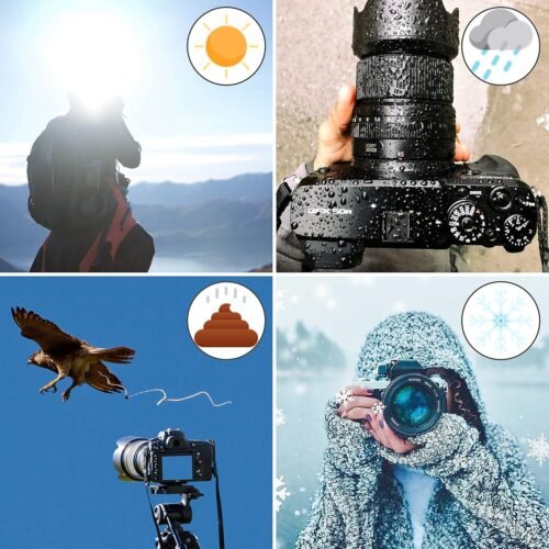 Hot Shoe Umbrella/Sunshade, Protects Camera from Rain, Bird Droppings, Sunlight, Snow, Camera Umbrella, Waterproof Camera Accessory - 이미지 2