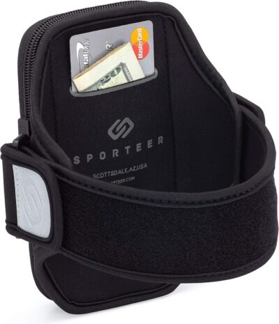 Sporteer Velocity V8 Running Armband - Compatible with iPhone 16 Pro Max, 16 Plus, 15/14 Pro Max, 16/15/14 Pro, iPhone 16/15/14, Galaxy S24+, S23 Plus, Pixel, & Many More Cell Phones - FITS Cases - 이미지 5