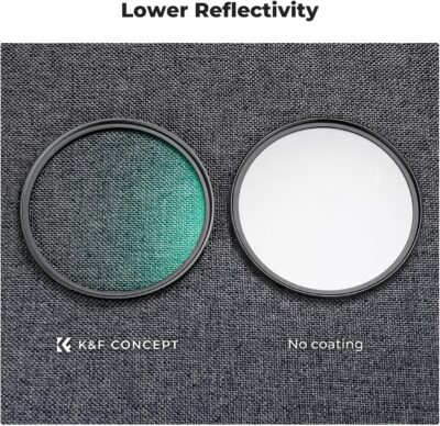 K&F Concept 82mm Black Diffusion 1/4 Filter Mist Cinematic Effect Filter with 18 Multi-Layer Coatings for Video/Vlog/Portrait Photography (K-Series) - 이미지 5