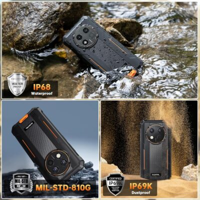 OUKITEL G1 Rugged Smartphone Unlocked - 24+256GB/1TB Android 14 Rugged Cellphones, 6.52”HD Display 10600mAh Battery 48MP Rear Camera IP68/IP69K Waterproof Phone, Dual Sim/NFC/Fingerprint 2025 - 이미지 9