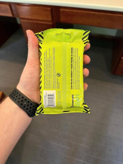 Fortress Electronic Wipes (25 ct.) To-Go Tech Wipes for Screens, Phones, Keyboards, TV Monitors, Computer Screens, and More [Travel Size] Skin-Safe - 이미지 8