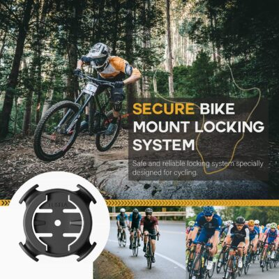 TUSITA 2 in 1 Bike Mount Quick Release, Quarter Turn Compatible with Garmin Edge GPS Computer, iPhone 14 13 12 Pro Max, Samsung Galaxy Note 20 S21 Ultra All 4.7"-6.9" Phones - Cycling Accessories - 이미지 6