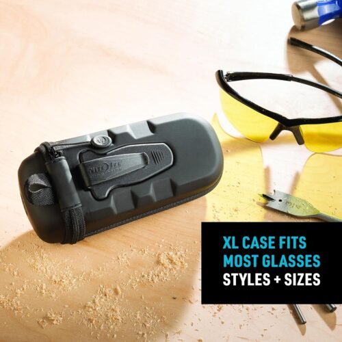 Nite Ize Clip Case Hardshell XL Optics Case - Sunglasses Organizer for Travel - Pouch Case for Eyeglasses - Black - 이미지 7