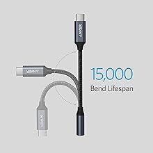 Anker USB C to 3.5mm Audio Adapter, Male to Female Nylon Cable for Samsung S20/S20+/S20 Ultra, Pixel 4/+ 4XL, and More Type C Devices 10 Anker USB C to 3.5mm Audio Adapter, Male to Female Nylon Cable for Samsung S20/S20+/S20 Ultra, Pixel 4/+ 4XL, and More Type C Devices-