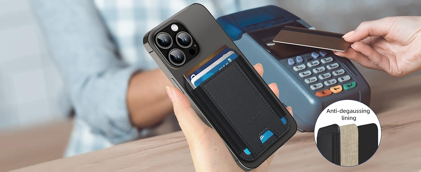 for MagSafe Wallet, Strongest Magnetic Wallet for iPhone 16/15/14/13/12 Series, 7 Cards Holder, Magnetic Phone Wallet, Leather Minimalist Slim RFID for iPhone Wallet, 1 Slot, Black & Black 11 for MagSafe Wallet, Strongest Magnetic Wallet for iPhone 16/15/14/13/12 Series, 7 Cards Holder, Magnetic Phone Wallet, Leather Minimalist Slim RFID for iPhone Wallet, 1 Slot, Black & Black-