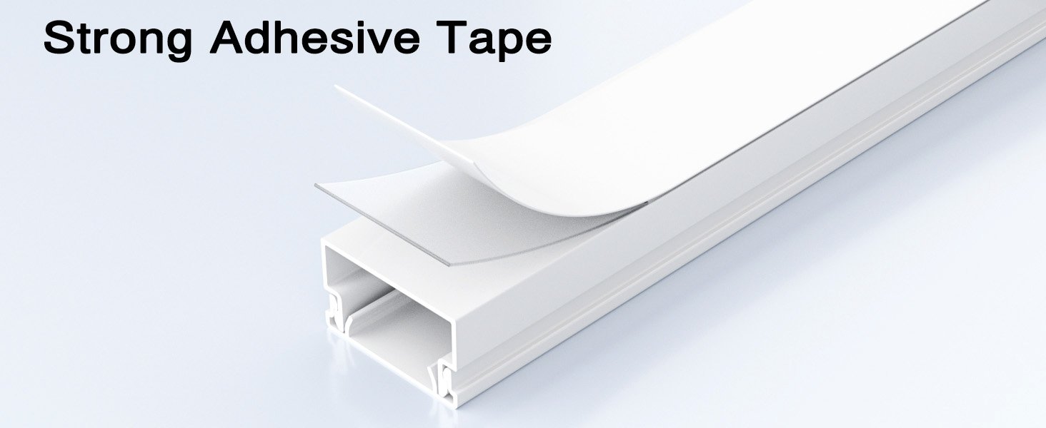 Delamu Cord Hider, 157in Wire Covers for Cords on Wall, Premium Cable Hider Cord Covers for Wires, Cable Management Wire Hiders for TV, Cable Raceway Kit, 10X L15.7X W0.95x H0.55in, White 14 Delamu Cord Hider, 157in Wire Covers for Cords on Wall, Premium Cable Hider Cord Covers for Wires, Cable Management Wire Hiders for TV, Cable Raceway Kit, 10X L15.7X W0.95x H0.55in, White-