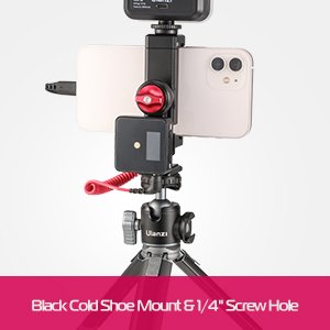 Metal Phone Tripod Mount 3 Cold Shoes & Arca Port, 360° Smartphone Tripod Adapter for iPhone Samsung Cell Phone Stand Holder for Desktop Tripod Video Live Streaming Vlogging Rig 14 Metal Phone Tripod Mount 3 Cold Shoes & Arca Port, 360° Smartphone Tripod Adapter for iPhone Samsung Cell Phone Stand Holder for Desktop Tripod Video Live Streaming Vlogging Rig-