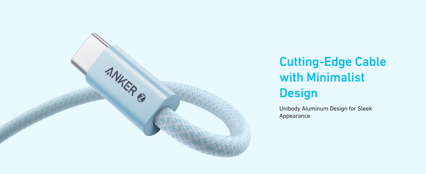 Anker Zolo USB C to USB C Cable, Braided and Dirt-Free Type C Fast Charging Cable, Slim Connector, for iPhone 16 Series, MacBook (240W) (White, 6ft) 14 Anker Zolo USB C to USB C Cable, Braided and Dirt-Free Type C Fast Charging Cable, Slim Connector, for iPhone 16 Series, MacBook (240W) (White, 6ft)-