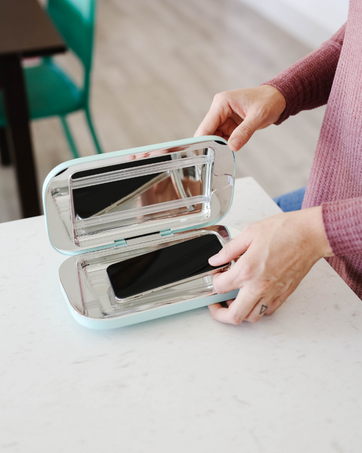 PhoneSoap XL (HomeSoap) UV Llight Sanitizer | 360° UV Sanitizing Box & Charger | Large Capacity | Sanitizes Tablets, Baby Bottles, Remotes, Toys & More (White) 14 PhoneSoap XL (HomeSoap) UV Llight Sanitizer | 360° UV Sanitizing Box & Charger | Large Capacity | Sanitizes Tablets, Baby Bottles, Remotes, Toys & More (White)-