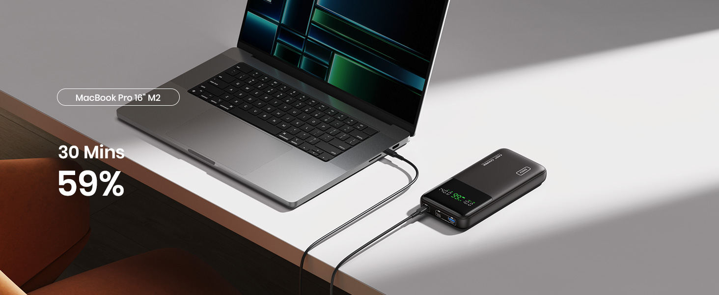 INIU 140W Power Bank, 27000mAh High Capacity Laptop Portable Charger, USB C in&Out Tablet Powerbank, Digital Display Phone Charger, Travel Charger Compatible with iPhone 16, iPad, MacBook, Laptop etc. 11 INIU 140W Power Bank, 27000mAh High Capacity Laptop Portable Charger, USB C in&Out Tablet Powerbank, Digital Display Phone Charger, Travel Charger Compatible with iPhone 16, iPad, MacBook, Laptop etc.-