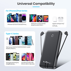 Portable Charger with Built-in Cables & AC Wall Plug,Upgraded 13800mAh USB-C Power Bank, 4 Output LCD Display External Battery Pack Phone Charger Compatible with iPhone 16/15/14/13 Samsung Android etc 11 Portable Charger with Built-in Cables & AC Wall Plug,Upgraded 13800mAh USB-C Power Bank, 4 Output LCD Display External Battery Pack Phone Charger Compatible with iPhone 16/15/14/13 Samsung Android etc-