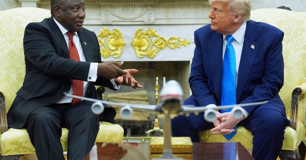 Watch Live: Trump, South African president clash in White House meeting