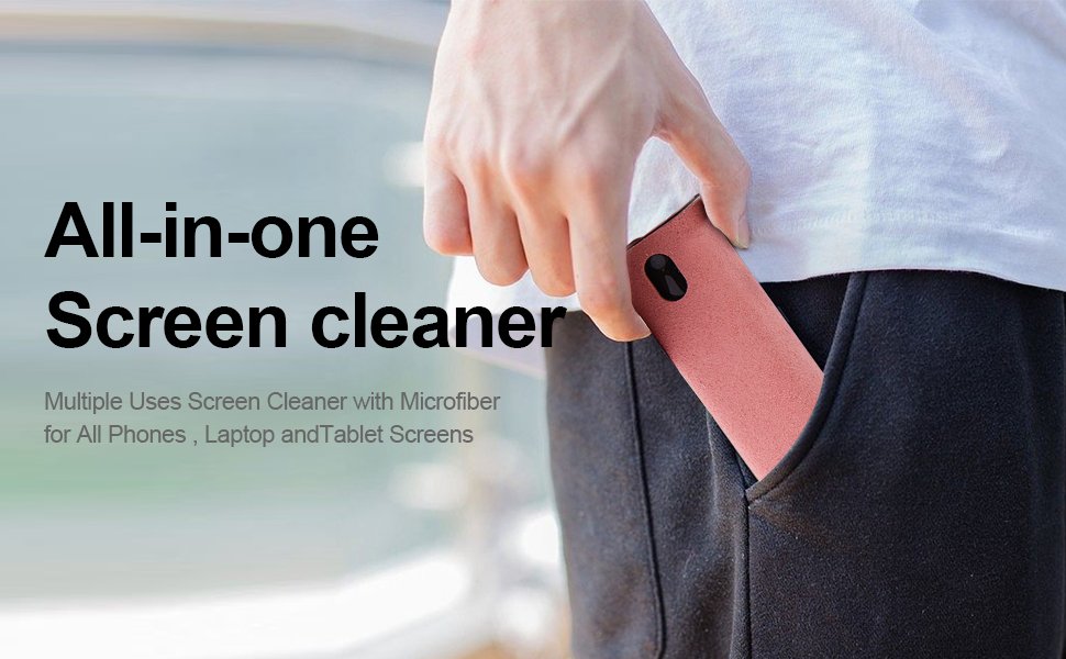 YTT Touchscreen Mist Cleaner, Screen Cleaner, for All Phones, Laptop and Tablet Screens,Two in One Spray and Microfiber Cloth (Grey) 9 YTT Touchscreen Mist Cleaner, Screen Cleaner, for All Phones, Laptop and Tablet Screens,Two in One Spray and Microfiber Cloth (Grey)-