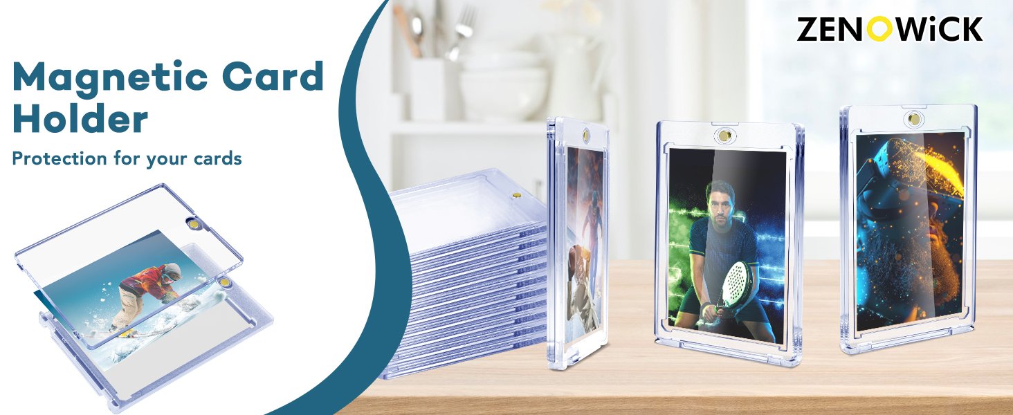 20 PCS Magnetic Card Holder, 35pt One Touch Card Holder for Baseball Cards,U-V Protection Hard Plastic Magnetic Card Case,Cards Holder for Sports Cards, Trading Card Display, Game Card Protector 7 20 PCS Magnetic Card Holder, 35pt One Touch Card Holder for Baseball Cards,U-V Protection Hard Plastic Magnetic Card Case,Cards Holder for Sports Cards, Trading Card Display, Game Card Protector-
