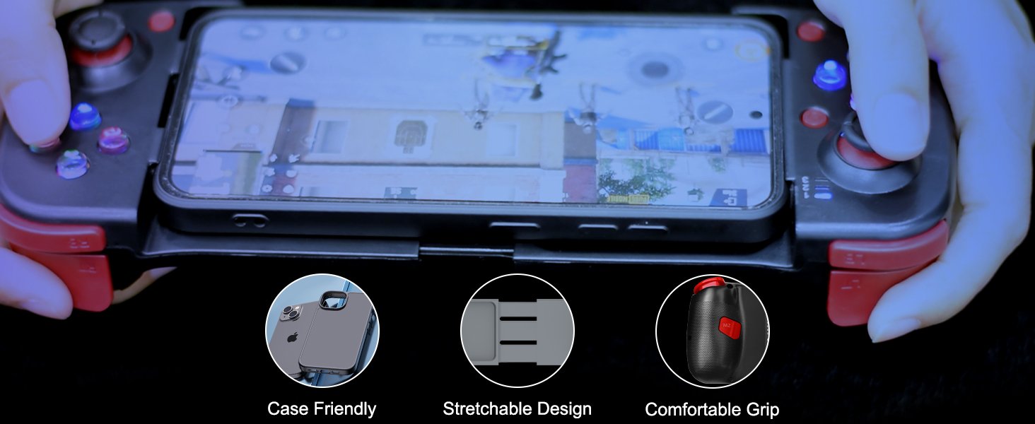 Joso Phone Controller for iPhone/Android Support Phone Case, Mobile Gaming Controller with Ergonomic Design - Wireless Gamepad for Cloud Gaming & PS Remote Play 11 Joso Phone Controller for iPhone/Android Support Phone Case, Mobile Gaming Controller with Ergonomic Design - Wireless Gamepad for Cloud Gaming & PS Remote Play-