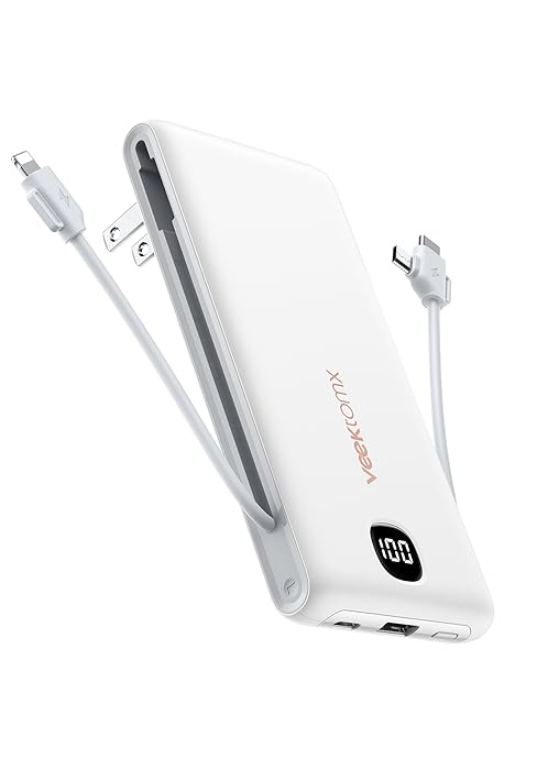 VEEKTOMX Mini Power Bank 10000mAh, 22.5W Fast Charging Small Portable Charger with PD 3.0 & QC 3.0,USB C Slim Compact iPhone Charger, Dual Output Compatible with iPhone, Samsung,Travel Must Haves 21 VEEKTOMX Mini Power Bank 10000mAh, 22.5W Fast Charging Small Portable Charger with PD 3.0 & QC 3.0,USB C Slim Compact iPhone Charger, Dual Output Compatible with iPhone, Samsung,Travel Must Haves-