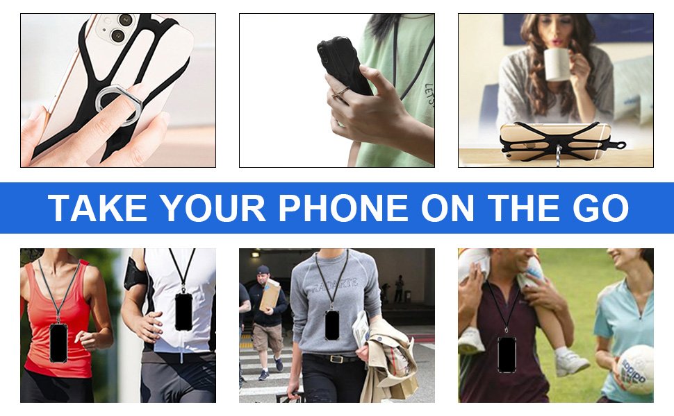 2 Pcs Cell Phone Lanyard Crossbody with Adjustable Neck Strap and Phone Ring Grip,Universal Smartphone Lanyard for iPhone Lanyards for Around The Neck Compatible with Most Smartphones 20 2 Pcs Cell Phone Lanyard Crossbody with Adjustable Neck Strap and Phone Ring Grip,Universal Smartphone Lanyard for iPhone Lanyards for Around The Neck Compatible with Most Smartphones-