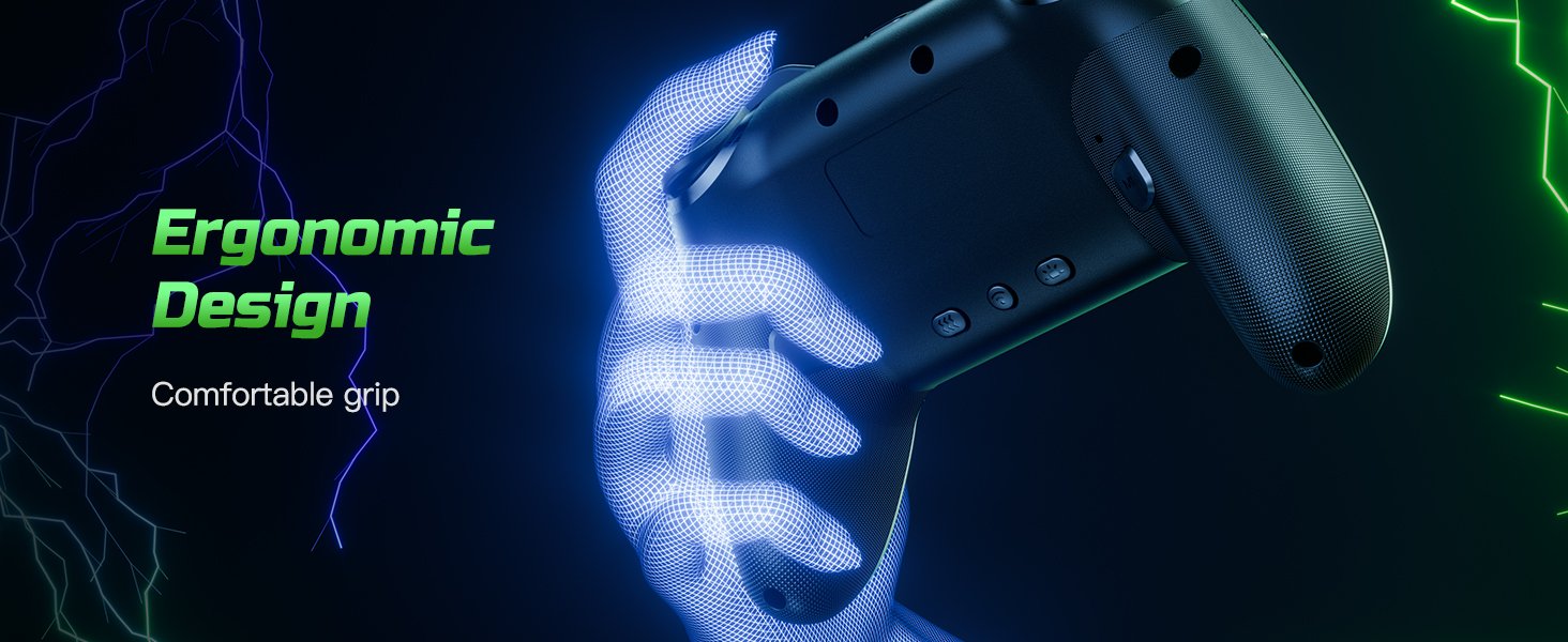 VOYEE Switch Controllers Compatible with Switch/Lite/OLED/PC Windows, 1000mAh Programmable RGB Lightning LED, Wireless Pro Controller with One Key Pairing/Wake Up/Turbo/Vibration 14 VOYEE Switch Controllers Compatible with Switch/Lite/OLED/PC Windows, 1000mAh Programmable RGB Lightning LED, Wireless Pro Controller with One Key Pairing/Wake Up/Turbo/Vibration-