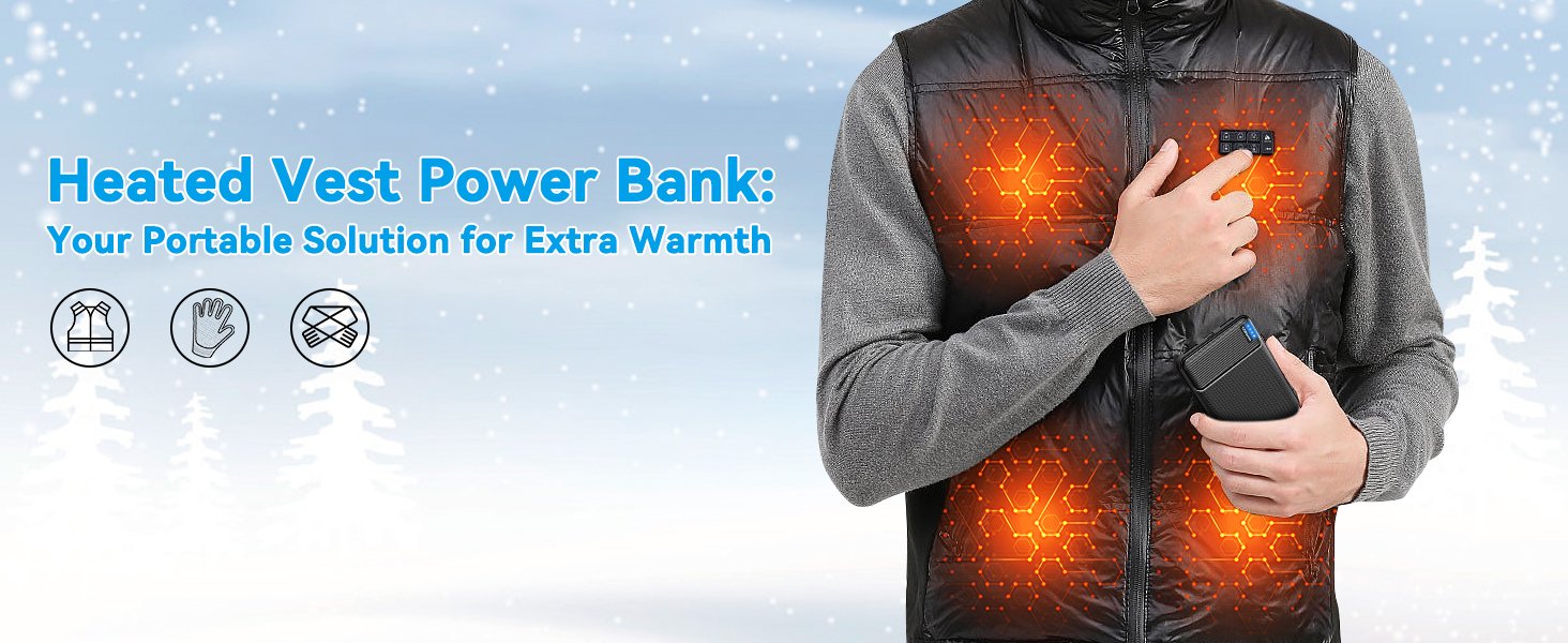 AsperX 2-Pack 10000mAh USB C Output Portable Charger Power Bank Fast Charging, Portable Phone Charger External Battery Pack for iPhone, Samsung, Google LG and Heated Vest 11 AsperX 2-Pack 10000mAh USB C Output Portable Charger Power Bank Fast Charging, Portable Phone Charger External Battery Pack for iPhone, Samsung, Google LG and Heated Vest-