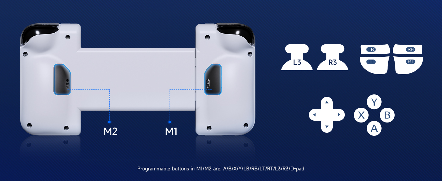 EasySMX M05 Mobile Gaming Controller for iPhone 15 Series (USB-C),Android Gaming Controller with Hall Trigger,Advanced Vibration,Plug & Play,Bluetooth (Type-C) 16 EasySMX M05 Mobile Gaming Controller for iPhone 15 Series (USB-C),Android Gaming Controller with Hall Trigger,Advanced Vibration,Plug & Play,Bluetooth (Type-C)-