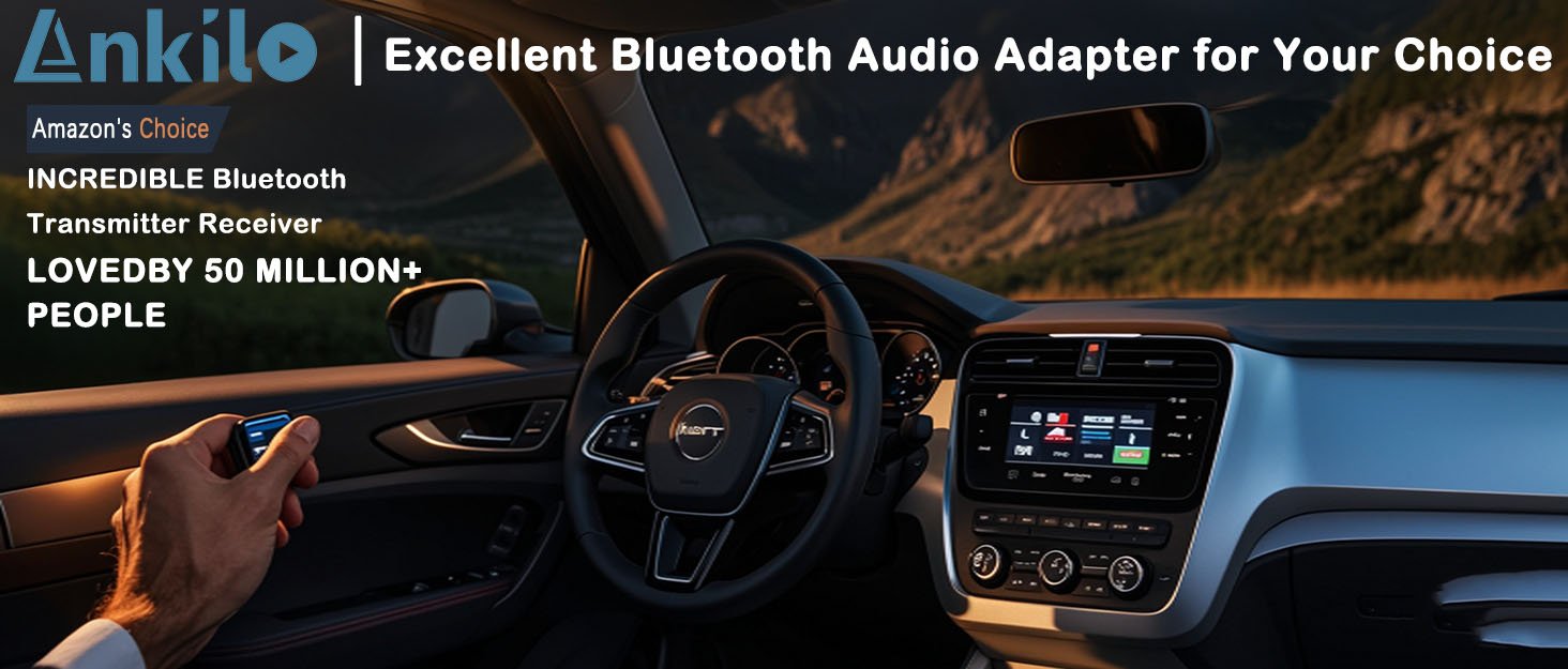 (Upgraded) Ankilo Aux Bluetooth Adapter for Car, 2 in 1 Bluetooth 5.0 Receiver Transmitter for Car with Display Screen, Suitable for Cars, Speakers, Stereo Systems and Headphones 8 (Upgraded) Ankilo Aux Bluetooth Adapter for Car, 2 in 1 Bluetooth 5.0 Receiver Transmitter for Car with Display Screen, Suitable for Cars, Speakers, Stereo Systems and Headphones-