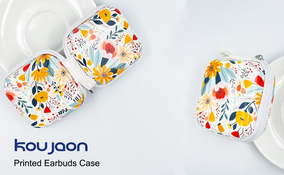 Square Earbud Case Headphone Organizer Ear Bud Case Portable EVA Carrying Box Storage Bag with Carabiner for AirPods Beats Bose Galaxy Buds 3 Data Cable Storage (Blooming Floral) 8 Square Earbud Case Headphone Organizer Ear Bud Case Portable EVA Carrying Box Storage Bag with Carabiner for AirPods Beats Bose Galaxy Buds 3 Data Cable Storage (Blooming Floral)-