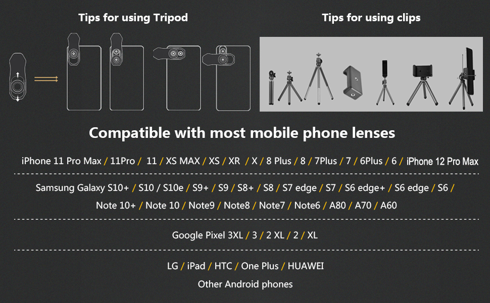 Phone Camera Lens Kit 10 in 1 for iPhone Samsung Pixel Android, 22X Telephoto Lens, 0.62X Super Wide Angle Lens&25X Macro Lens, 235° Fisheye,Kaleidoscopes, Starlight,Tripod,for Most Smartphone Black 11 Phone Camera Lens Kit 10 in 1 for iPhone Samsung Pixel Android, 22X Telephoto Lens, 0.62X Super Wide Angle Lens&25X Macro Lens, 235° Fisheye,Kaleidoscopes, Starlight,Tripod,for Most Smartphone Black-
