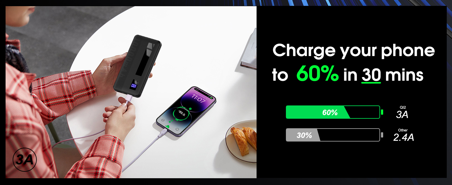 Dbasne Portable Charger, 10000mAh Ultral Slim Power Bank 3A Fast Charging, LED Display Phone Battery Pack Compatible with iPhone 16 15 14 13 Pro Plus Max Smartphone Android Tablet etc 9 Dbasne Portable Charger, 10000mAh Ultral Slim Power Bank 3A Fast Charging, LED Display Phone Battery Pack Compatible with iPhone 16 15 14 13 Pro Plus Max Smartphone Android Tablet etc-