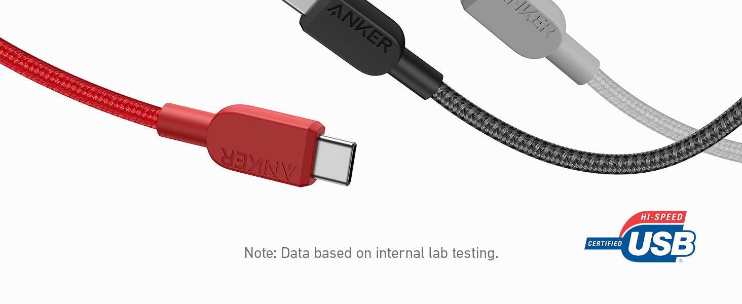 Anker USB A to USB C Cable, Charger Cord (2 Pack, 6FT), for Samsung Galaxy Note 10/S10+ S10, LG V30 (Black) 6 Anker USB A to USB C Cable, Charger Cord (2 Pack, 6FT), for Samsung Galaxy Note 10/S10+ S10, LG V30 (Black)-
