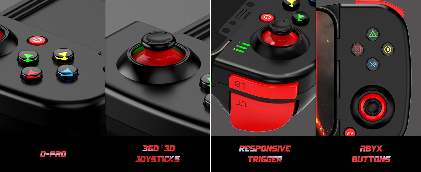 Joso Phone Controller for iPhone/Android Support Phone Case, Mobile Gaming Controller with Ergonomic Design - Wireless Gamepad for Cloud Gaming & PS Remote Play 13 Joso Phone Controller for iPhone/Android Support Phone Case, Mobile Gaming Controller with Ergonomic Design - Wireless Gamepad for Cloud Gaming & PS Remote Play-