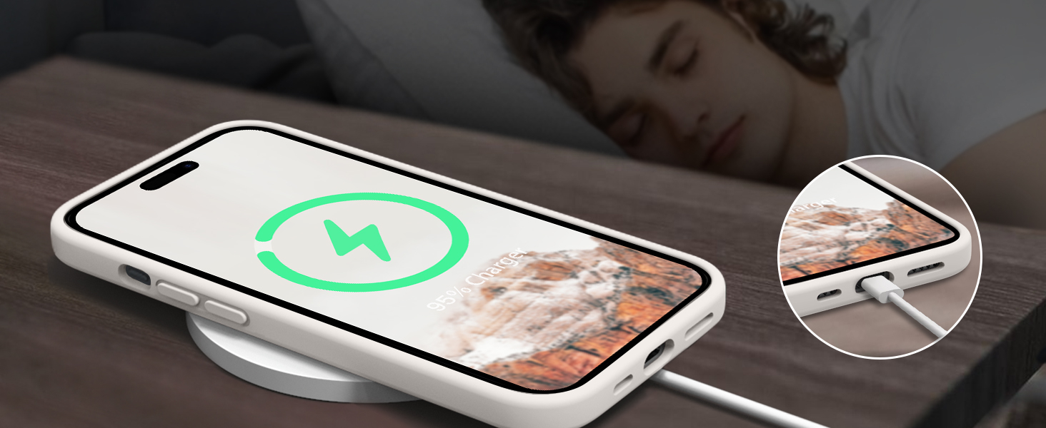 OTOFLY Compatible with iPhone 15 Case, Silicone Shockproof Slim Thin Phone Case for iPhone 15 (6.1 inch), (Stone) 14 OTOFLY Compatible with iPhone 15 Case, Silicone Shockproof Slim Thin Phone Case for iPhone 15 (6.1 inch), (Stone)-