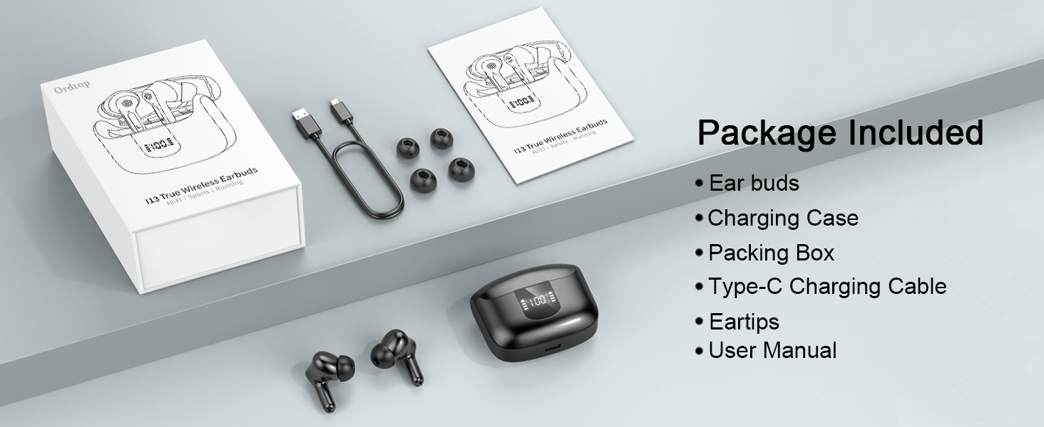 Wireless Earbuds, Bluetooth Headphones 2025 NEW Ear Buds 40H Bass Stereo in-Ear Earphones ENC Noise Cancelling 5.3 Earbuds with 4 HD Mic, USB-C LED Display IP7 Waterproof Sport Headset for Android iOS 20 Wireless Earbuds, Bluetooth Headphones 2025 NEW Ear Buds 40H Bass Stereo in-Ear Earphones ENC Noise Cancelling 5.3 Earbuds with 4 HD Mic, USB-C LED Display IP7 Waterproof Sport Headset for Android iOS-