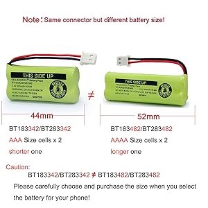 GEILIENERGY BT162342 BT262342 Battery Compatible with BT183342 BT283342 BT166342 BT266342 Vtech CS6114 CS6419 CS6719 with AT&T EL52300 CL80112 CS6719-2 Cordless Handsets (Pack of 4) 9 GEILIENERGY BT162342 BT262342 Battery Compatible with BT183342 BT283342 BT166342 BT266342 Vtech CS6114 CS6419 CS6719 with AT&T EL52300 CL80112 CS6719-2 Cordless Handsets (Pack of 4)-