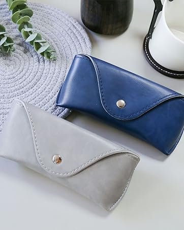 Portable Leather Glasses Case,Flexible Sunglasses Pouch Slim Case for Women Men Horizontal Eyeglass Case 13 Portable Leather Glasses Case,Flexible Sunglasses Pouch Slim Case for Women Men Horizontal Eyeglass Case-