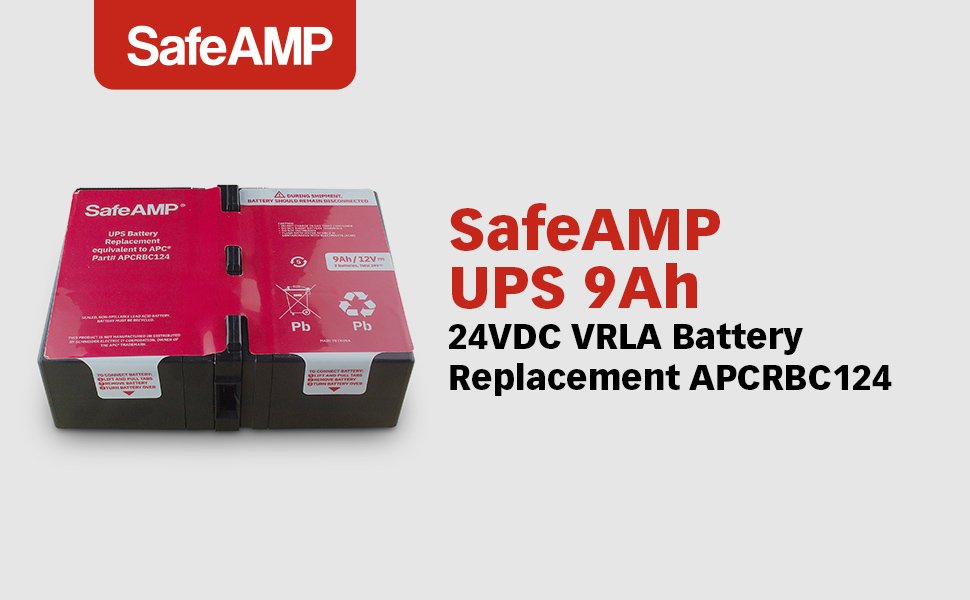 UPS 9Ah, 24VDC VRLA Battery Replacement APCRBC124 Compatible with APC UPS Models BR1000G, BX1350M, BN1350G, BX1000G, BX1300G.… 5 UPS 9Ah, 24VDC VRLA Battery Replacement APCRBC124 Compatible with APC UPS Models BR1000G, BX1350M, BN1350G, BX1000G, BX1300G.…-