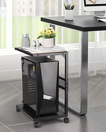 Liitrton Mobile CPU Stand Adjustable Computer Tower Stand with 4 Caster Wheels Fits Most PC (Black) 11 Liitrton Mobile CPU Stand Adjustable Computer Tower Stand with 4 Caster Wheels Fits Most PC (Black)-